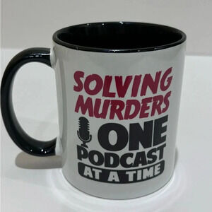 Solving Murder Podcast Coffee Cup Mug